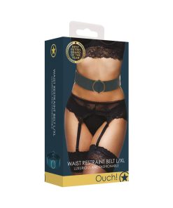 Ouch! Halo Ringed Waist Restraint Belt Burgundy L/Xl