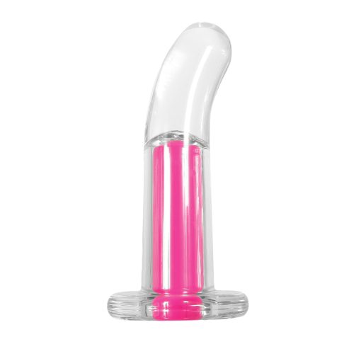 Gender X Pink Paradise Rechargeable Remote-Controlled Vibrating Curved Anal Plug Clear/Pink - Image 2