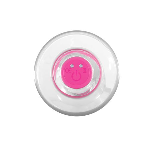 Gender X Pink Paradise Rechargeable Remote-Controlled Vibrating Curved Anal Plug Clear/Pink - Image 3