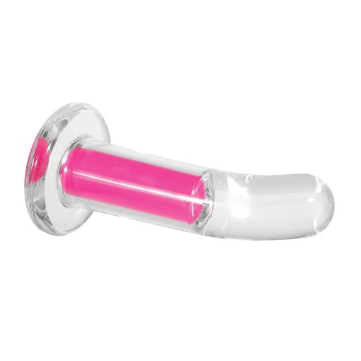 Gender X Pink Paradise Rechargeable Remote-Controlled Vibrating Curved Anal Plug Clear/Pink - Image 5