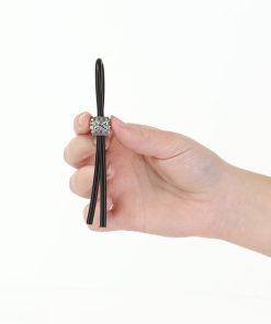 Lux Active Tether Adjustable Cock Tie Silicone Black Lasso/Bolo