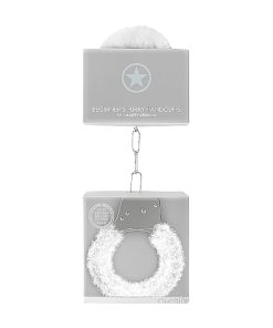 Ouch! Beginner'S Furry Handcuffs With Quick-Release White