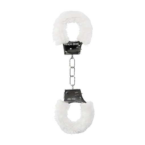 Ouch! Beginner'S Furry Handcuffs With Quick-Release White - Image 4
