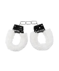 Ouch! Beginner'S Furry Handcuffs With Quick-Release White