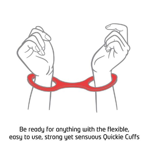 Quickie Cuffs Large Red - Image 2