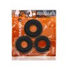 Oxballs Bonemaker 3-Pack Boner Cockring Kit Flextpr Black