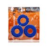 Oxballs Bonemaker 3-Pack Boner Cockring Kit Flextpr Pool Blue