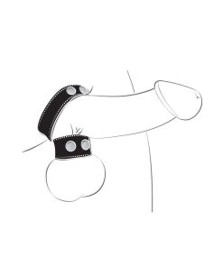 Ballgear Cock Strap With Ball Stretcher Black