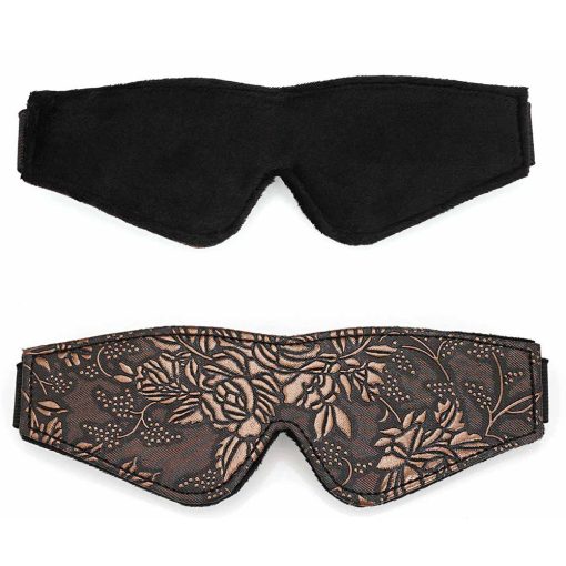 Blindfold Brown Pu Floral Print With Faux Fur Lining - Image 2