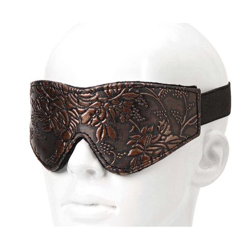 Blindfold Brown Pu Floral Print With Faux Fur Lining - Image 4