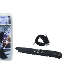 Wrist Restraints Black Faux Fur