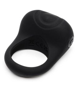 Fifty Shades Of Grey Sensation Rechargeable Silicone Vibrating Love Ring Black