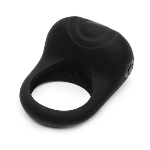 Fifty Shades Of Grey Sensation Rechargeable Silicone Vibrating Love Ring Black - Image 3