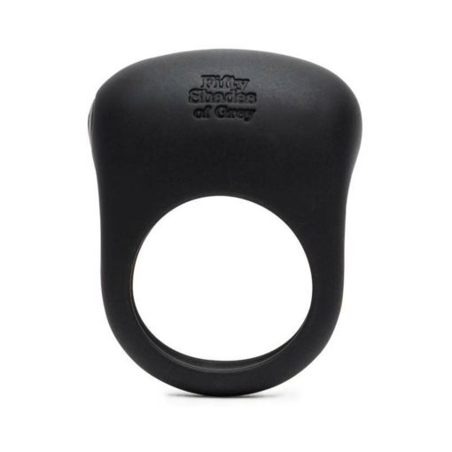Fifty Shades Of Grey Sensation Rechargeable Silicone Vibrating Love Ring Black - Image 4