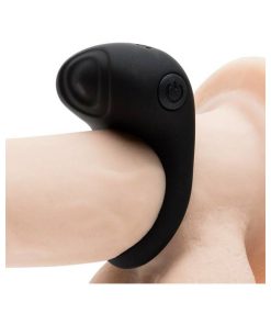Fifty Shades Of Grey Sensation Rechargeable Silicone Vibrating Love Ring Black