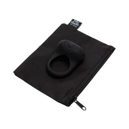 Fifty Shades Of Grey Sensation Rechargeable Silicone Vibrating Love Ring Black - Image 6