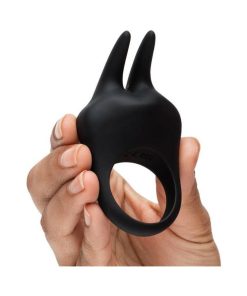 Fifty Shades Of Grey Sensation Rechargeable Silicone Vibrating Rabbit Love Ring Black