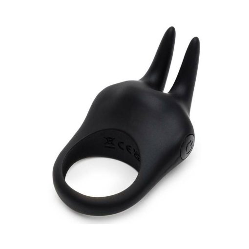 Fifty Shades Sensation Rechargeable Rabbit Love Ring Black - Image 3