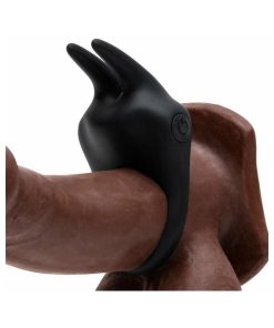 Fifty Shades Sensation Rechargeable Rabbit Love Ring Black