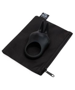 Fifty Shades Sensation Rechargeable Rabbit Love Ring Black
