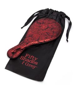 Fifty Shades Of Grey Sweet Anticipation Faux Leather Round Paddle Red