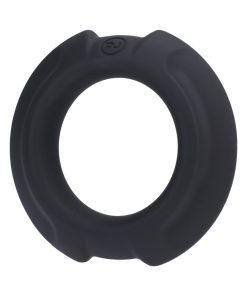 Optimale Flexisteel Silicone, Metal Core Cock Ring 35 Mm Black