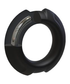 Optimale Flexisteel Silicone, Metal Core Cock Ring 35 Mm Black