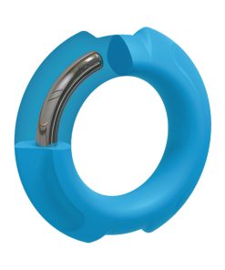 Optimale Flexisteel Silicone, Metal Core Cock Ring 35 Mm Blue