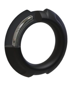 Optimale Flexisteel Silicone, Metal Core Cock Ring 43 Mm Black
