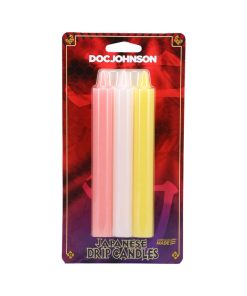 Japanese Drip Candles 3-Pack Pink