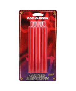 Japanese Drip Candles 3-Pack Red