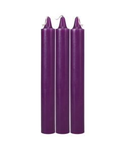 Japanese Drip Candles 3-Pack Purple