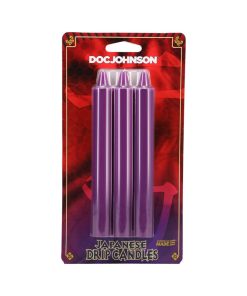 Japanese Drip Candles 3-Pack Purple