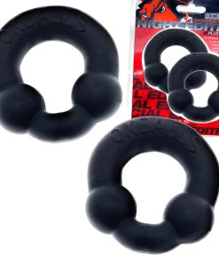 Oxballs Ultraballs 2-Pack Cockring Plus+Silicone Special Edition Night