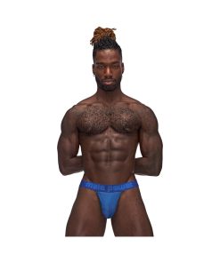 Male Power Sexagon Strappy Ring Jock Royal L/Xl