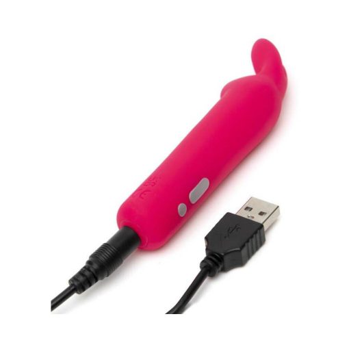 Happy Rabbit Rechargeable Silicone Bullet Vibrator With Ears Pink - Image 4