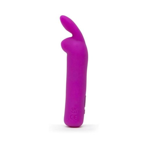 Happy Rabbit Rechargeable Silicone Bullet Vibrator With Ears Purple - Image 3