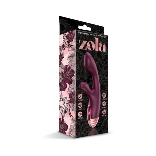 Zola Rechargeable Silicone Warming Dual Massager - Image 2
