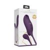 Vive Quino Rechargeable Air Wave & Vibrating Silicone Egg Vibrator Purple