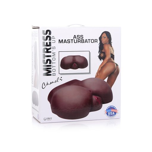 Curve Toys Mistress Bottom'S Up Chanel Ass Masturbator Dual Entry Dark