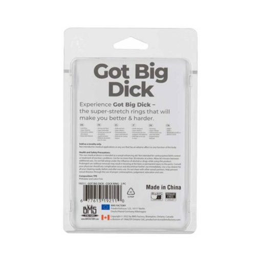 Powerbullet Got Big Dick Super-Stretch Cockrings 2-Pack Smoke - Image 8