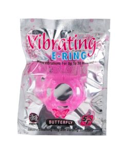 Powerbullet Vibrating Cockring Butterfly Pink