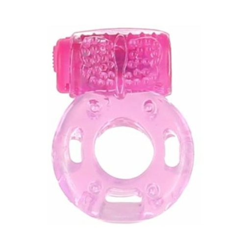 Powerbullet Vibrating Cockring Butterfly Pink - Image 4