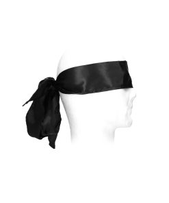 Ouch! Black & White Bondage Silky Ribbon Black