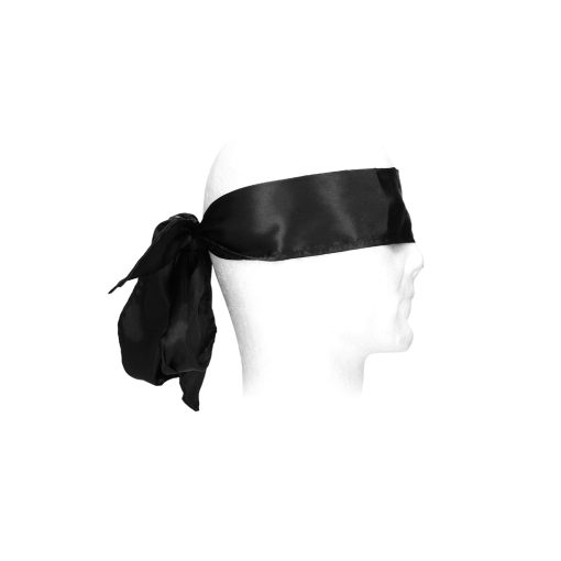 Ouch! Black & White Bondage Silky Ribbon Black - Image 4