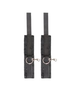 Ouch! Black & White Velcro Hogtie With Hand & Ankle Cuffs Black
