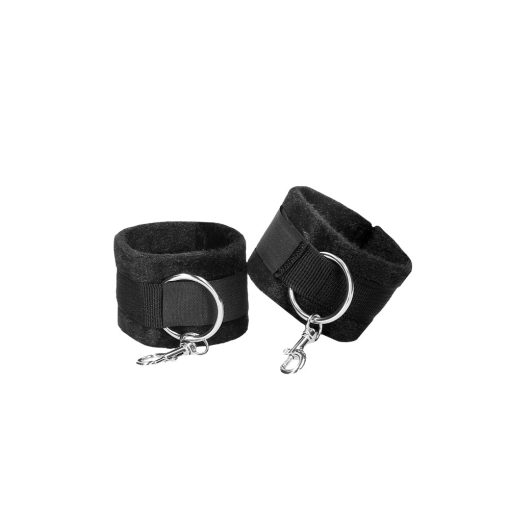 Ouch! Black & White Velcro Hogtie With Hand & Ankle Cuffs Black - Image 4