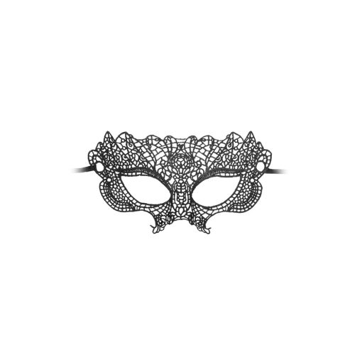 Ouch! Black & White Princess Lace Eye Mask Black - Image 2