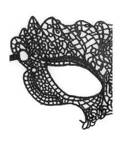 Ouch! Black & White Princess Lace Eye Mask Black