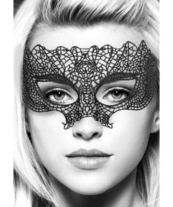 Ouch! Black & White Princess Lace Eye Mask Black